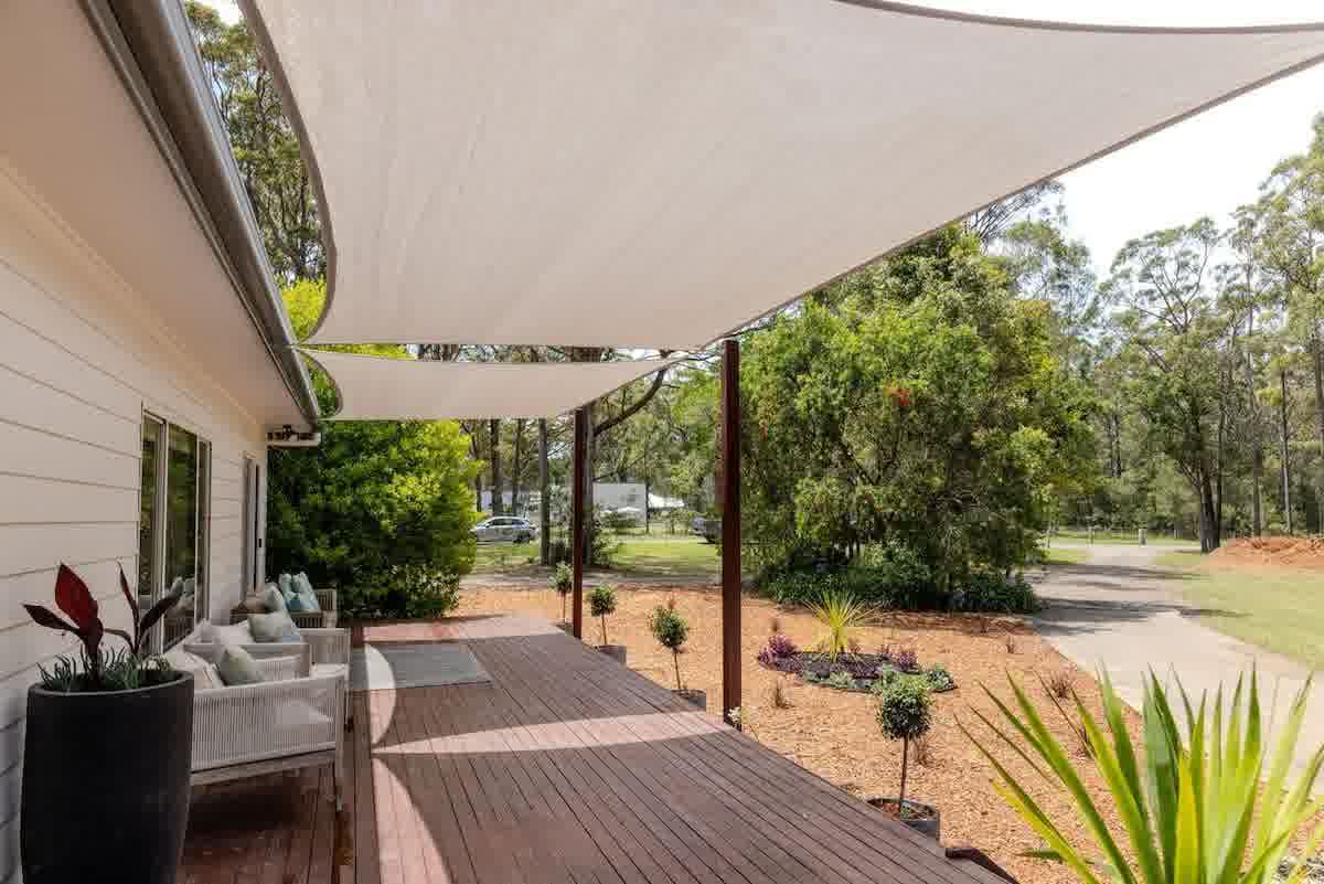 Private plunge pool at Jervis Bay farm retreat holiday accommodation